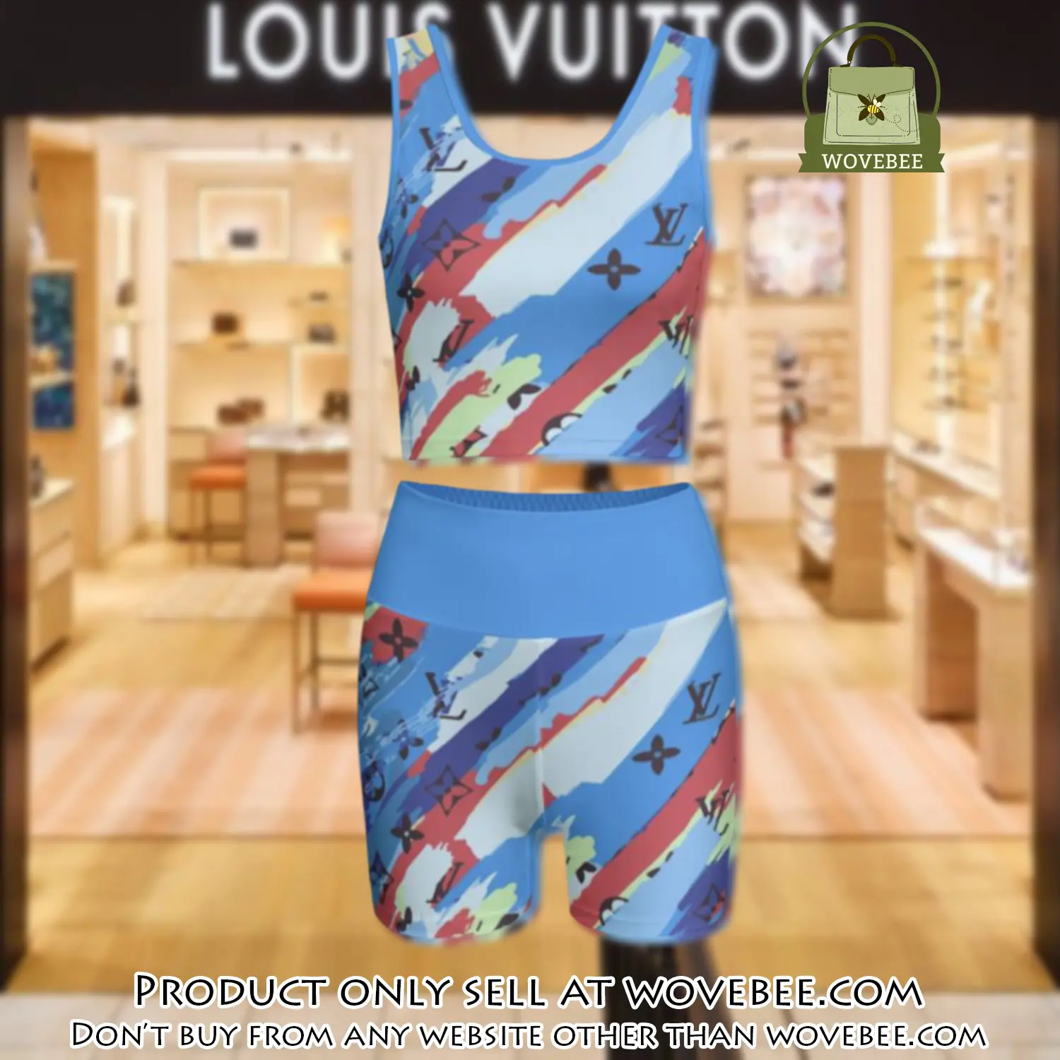 Louis vuitton summer women sport bra yoga set running outfit sby1025 wvb1322286